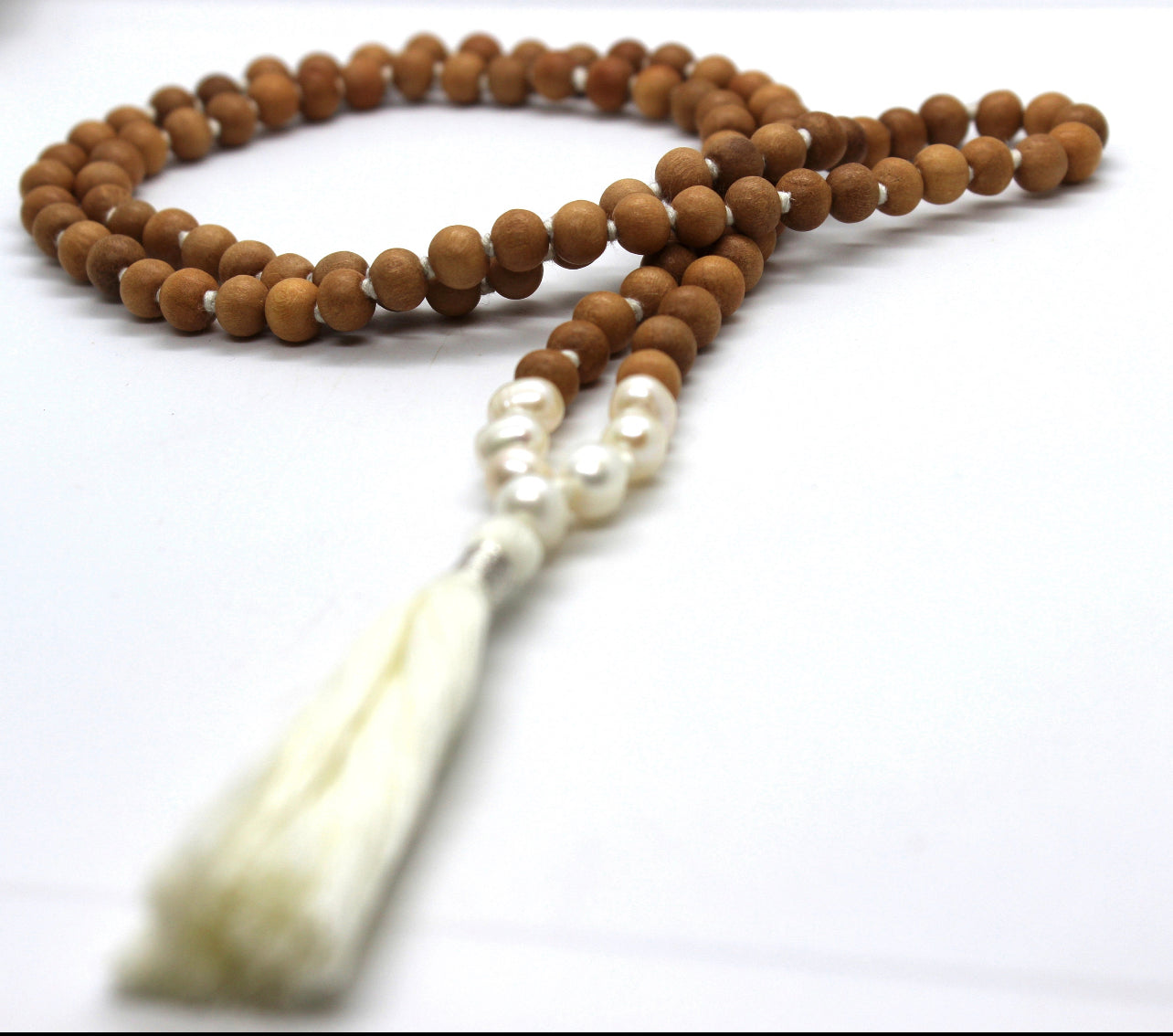 Sandalwood Mala Necklace 7 mm 108 Prayer Beads Hindu Meditation Buddhist  Tibetan