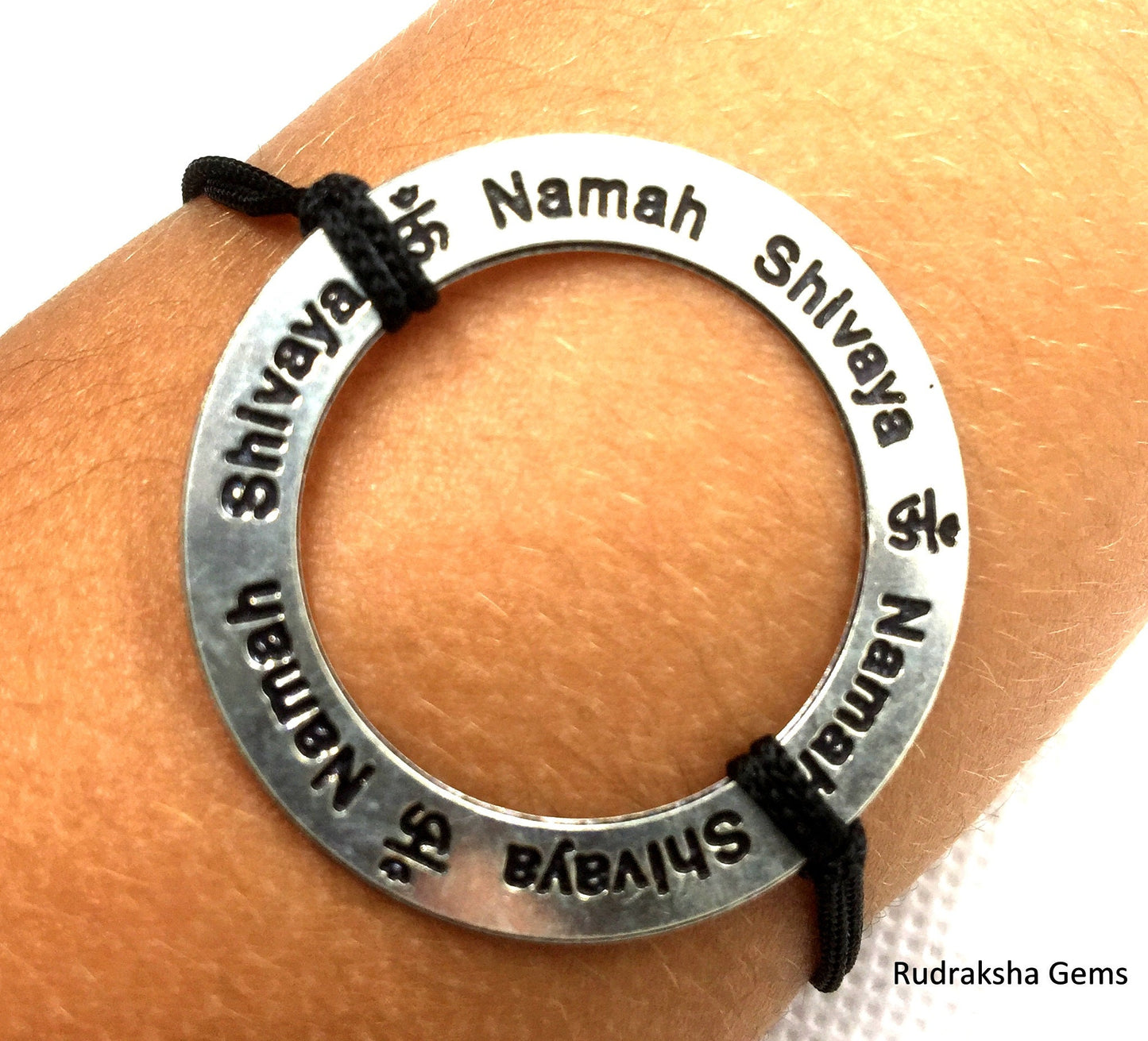 Shiva Bracelet - Om Namah Shivaya Bracelet - Mantra Wrist Band - Yoga Soul corded bracelet - Lord Shiv Shivah Mantra - Healing Wristband