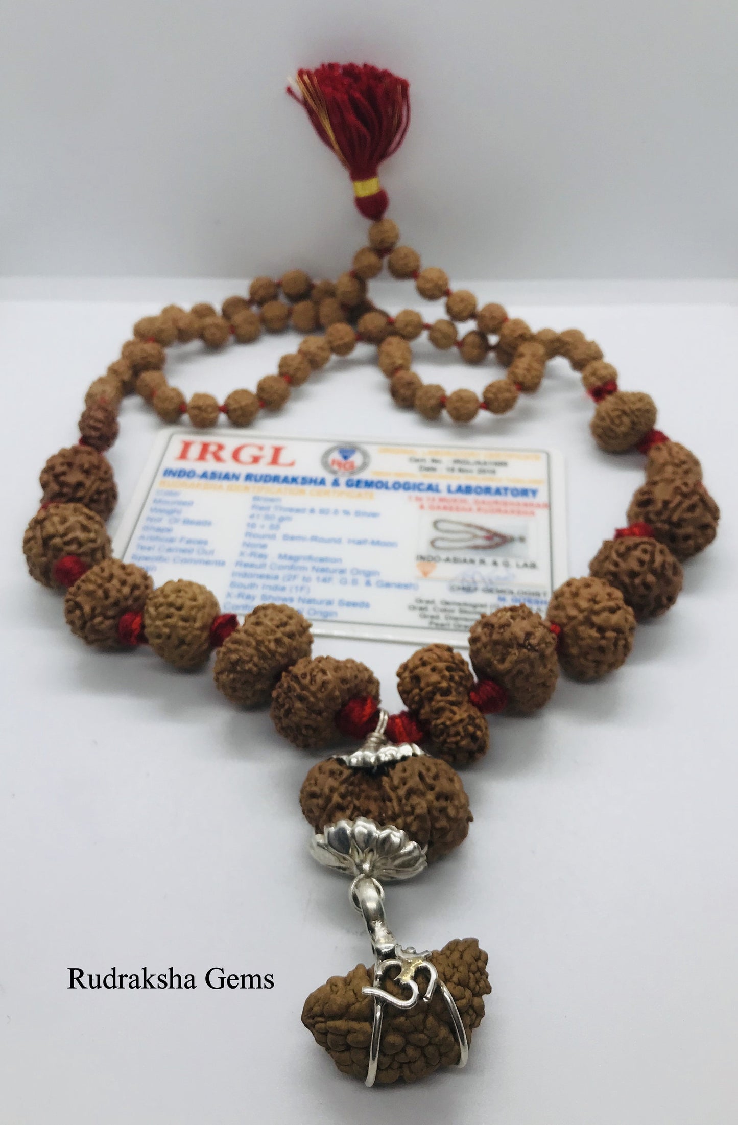 1 to 14 Mukhi Rudraksha, Indonesian Beads Sidha Mala, Siddha Sidh Java Beads Certified, Rudraksh Mala Necklace, Genuine Beads knotted mala