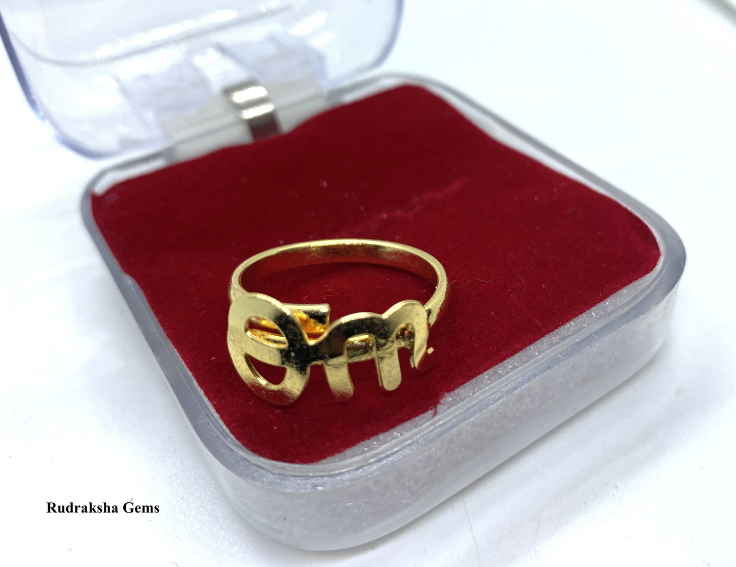 Ohm Ring - Silver Ohm Om Aum Symbol Yoga Zen Namaste Meditation Buddha Buddhism Mantra Yogi Spiritual Gift Statement Large Jewelry