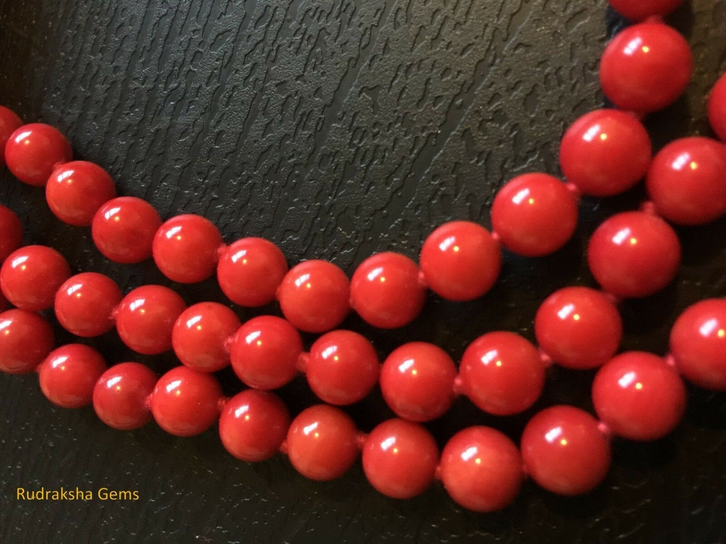 Hand Knotted Mala/ Red Coral Mala Necklace with Tassel /Natural Red Coral Mala/ 7mm 108 beads mala/ yoga meditation mala/ Root Chakra Mala