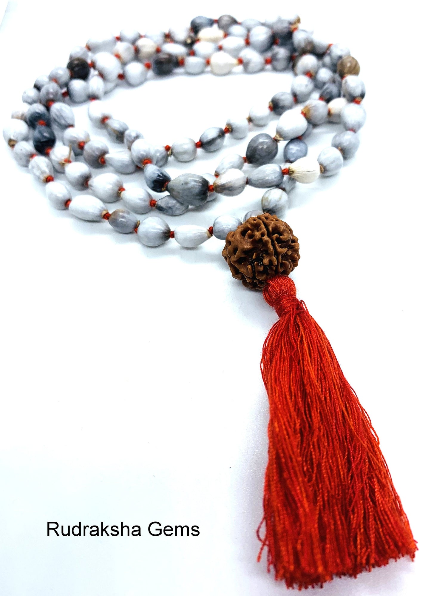 Vaijanti mala - Krishna japa Mala 108+1 Beads - Krishna vaijanti Japa Mala necklace- Rudraksha Guru bead, yoga meditation malah - Handmade