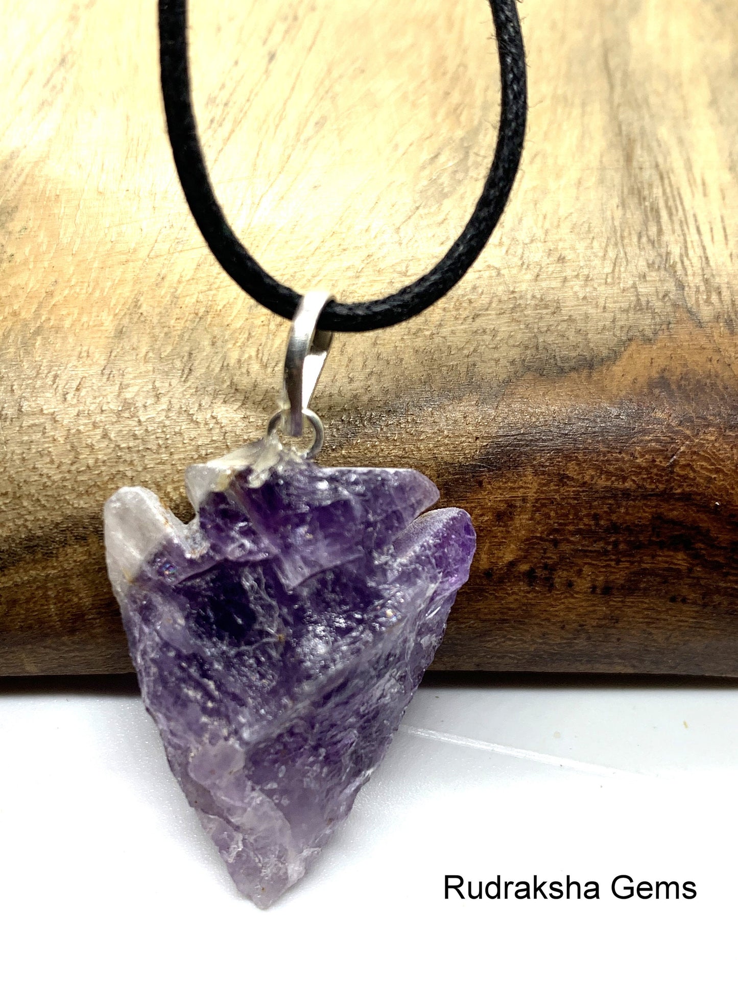 Amethyst Arrow head Pendant, Amethyst Arrowhead, Amethyst Necklace, SMALL CUTE Pendant, Boho Jewelry, Reiki Energy Charged Crystal