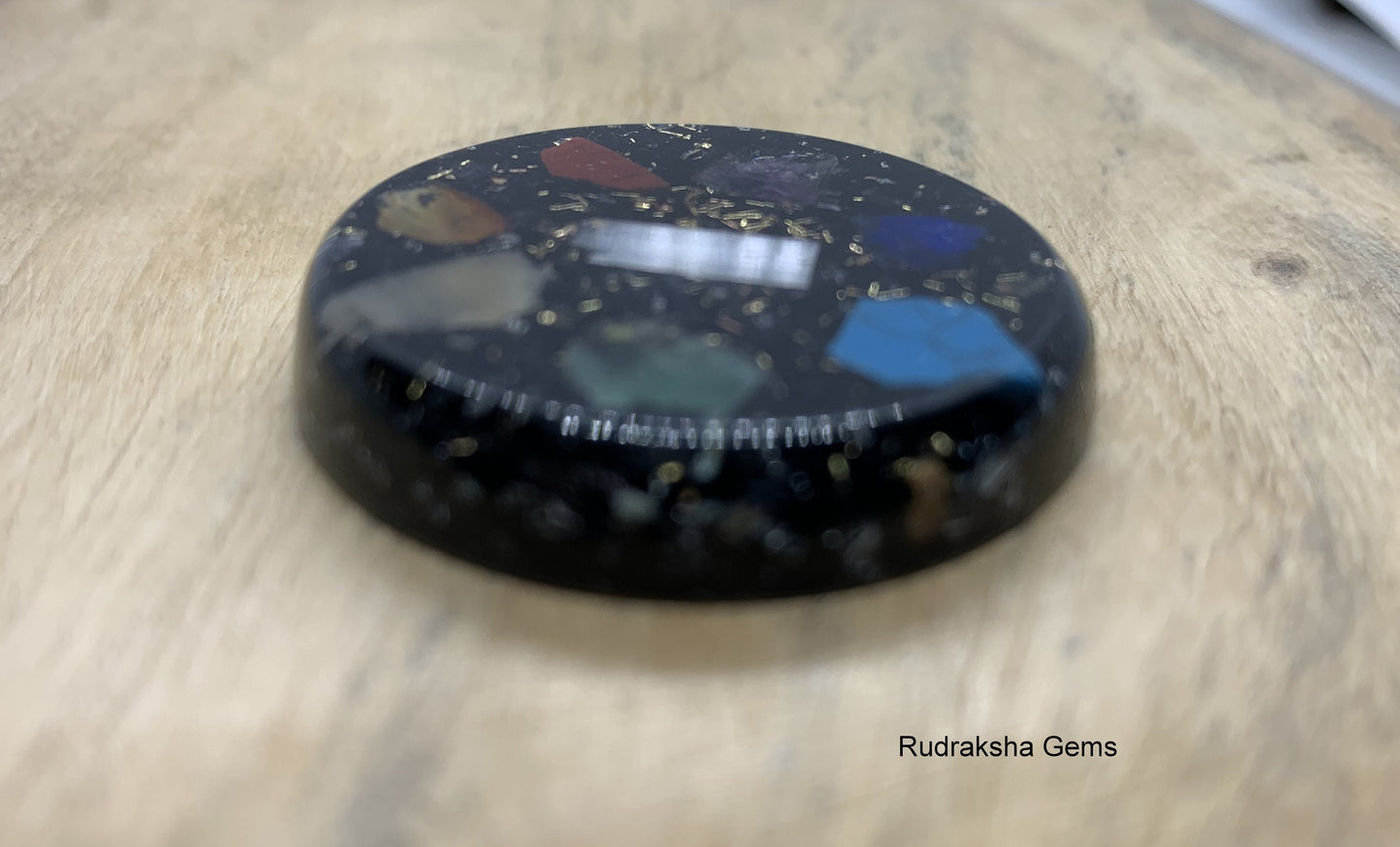 Black Tourmaline Orgone Phone button Reiki Energy Charged , Orgone 5G, EMF & Wifi protection, orgone energy purifier, Orgone Button Tablet