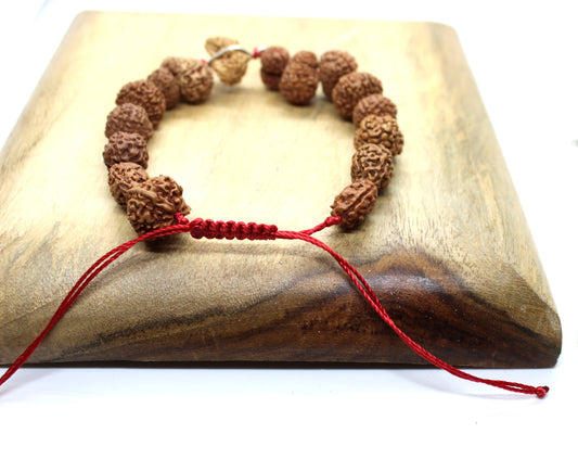 1 to 14 Mukhi Rudraksha Gauri Shankar Ganesha Rudraksh BRACELET, Siddha Sidh Java Beads Certified, Rudraksh Bracelet, Genuine Beads Bracelet