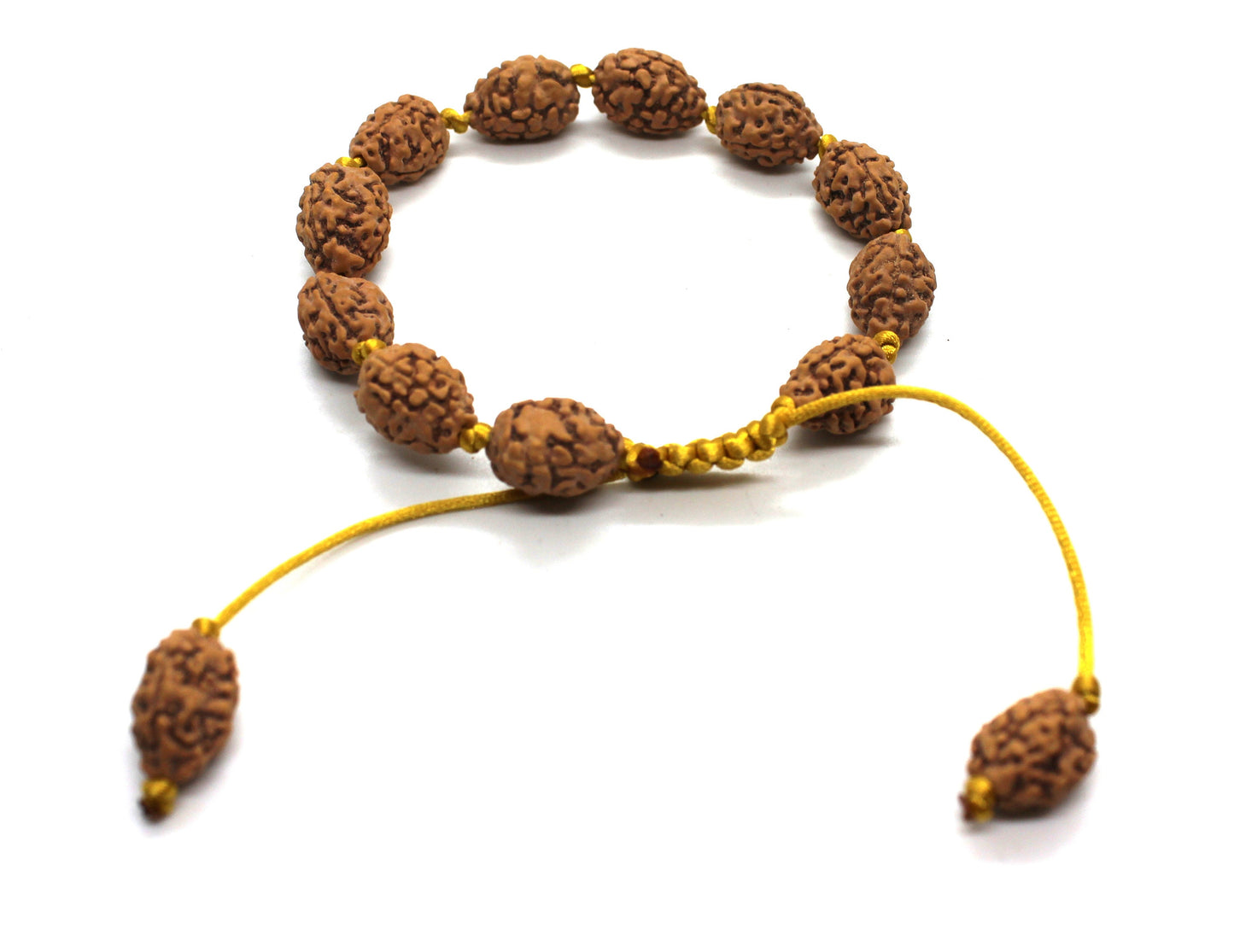 Four Mukhi Bracelet, 4 Mukhi Rudraksha Bracelet, Yoga Gifts, Handmade Armlet, Stretch cord Bracelet, 4 Face Indonesian Rudraksha Bracelet