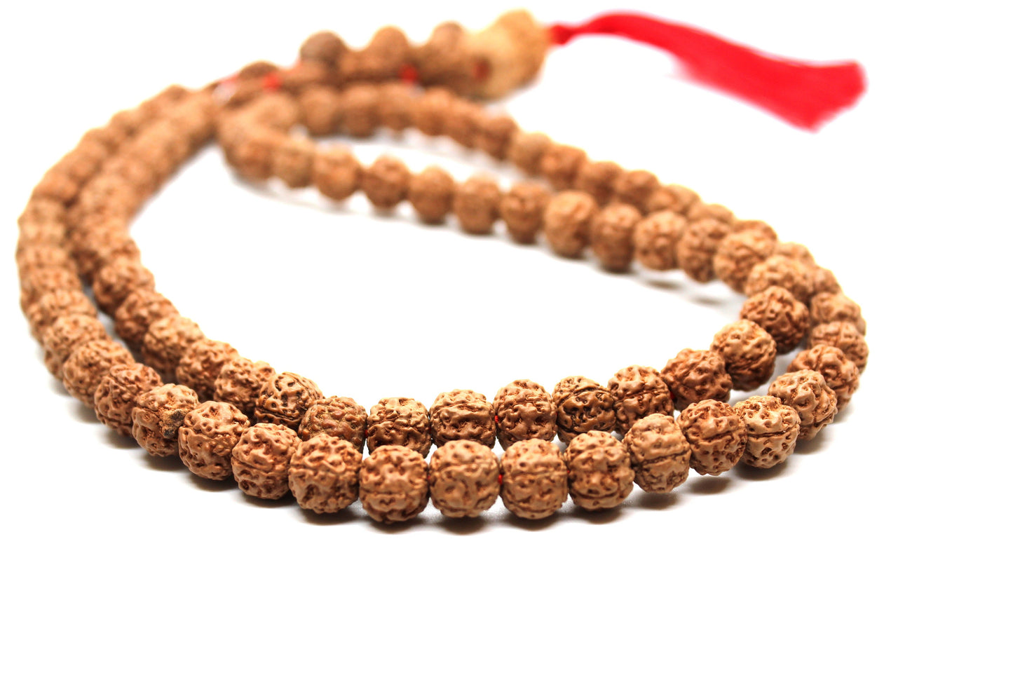 Rudraksh Rudraksha 1 2 3 4 5 6 7 8 9 10 Mukhi Beads GANESHA Mala Necklace - Rudraksha Neecklace Mala - Genuine Indonesian Rudraksha mala