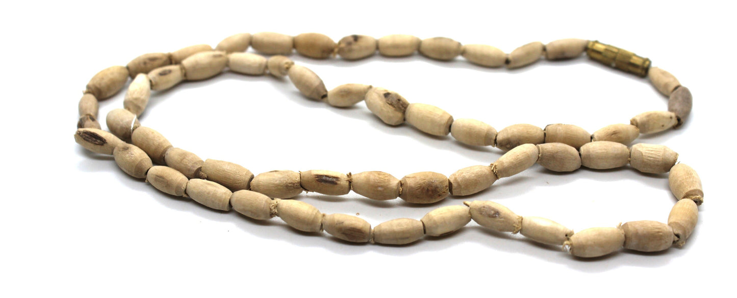 Tulsi mala double round, handmade tulsi basil necklace, double round tulsi seed necklace Choker, tulsi krishna necklace mala Jewelry