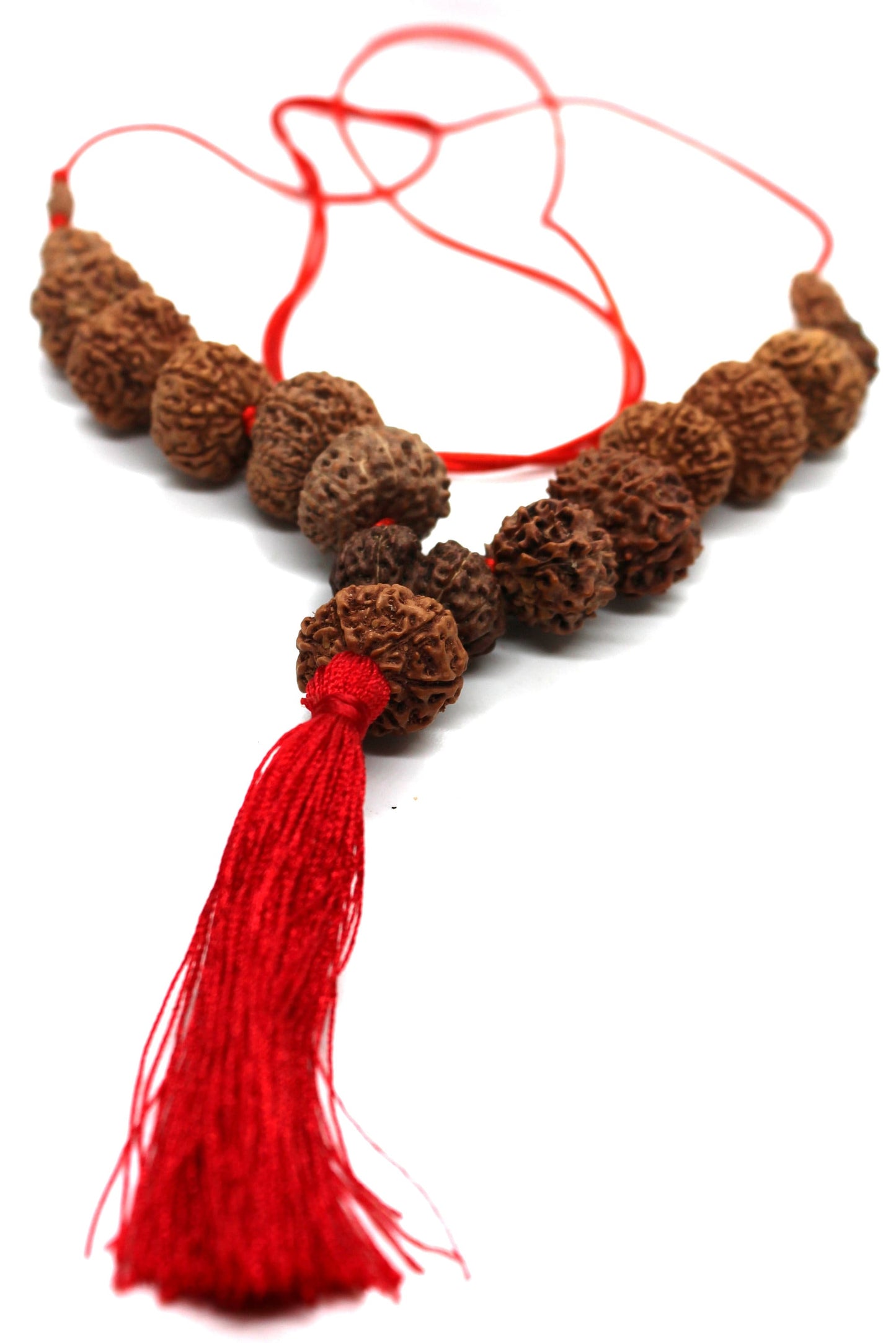 1 to 14 Mukhi Rudraksha, Indonesian Beads Sidha Mala, Siddha Sidh Java Beads, Rudraksh Mala Necklace, Genuine Beads knotted mala in red cord