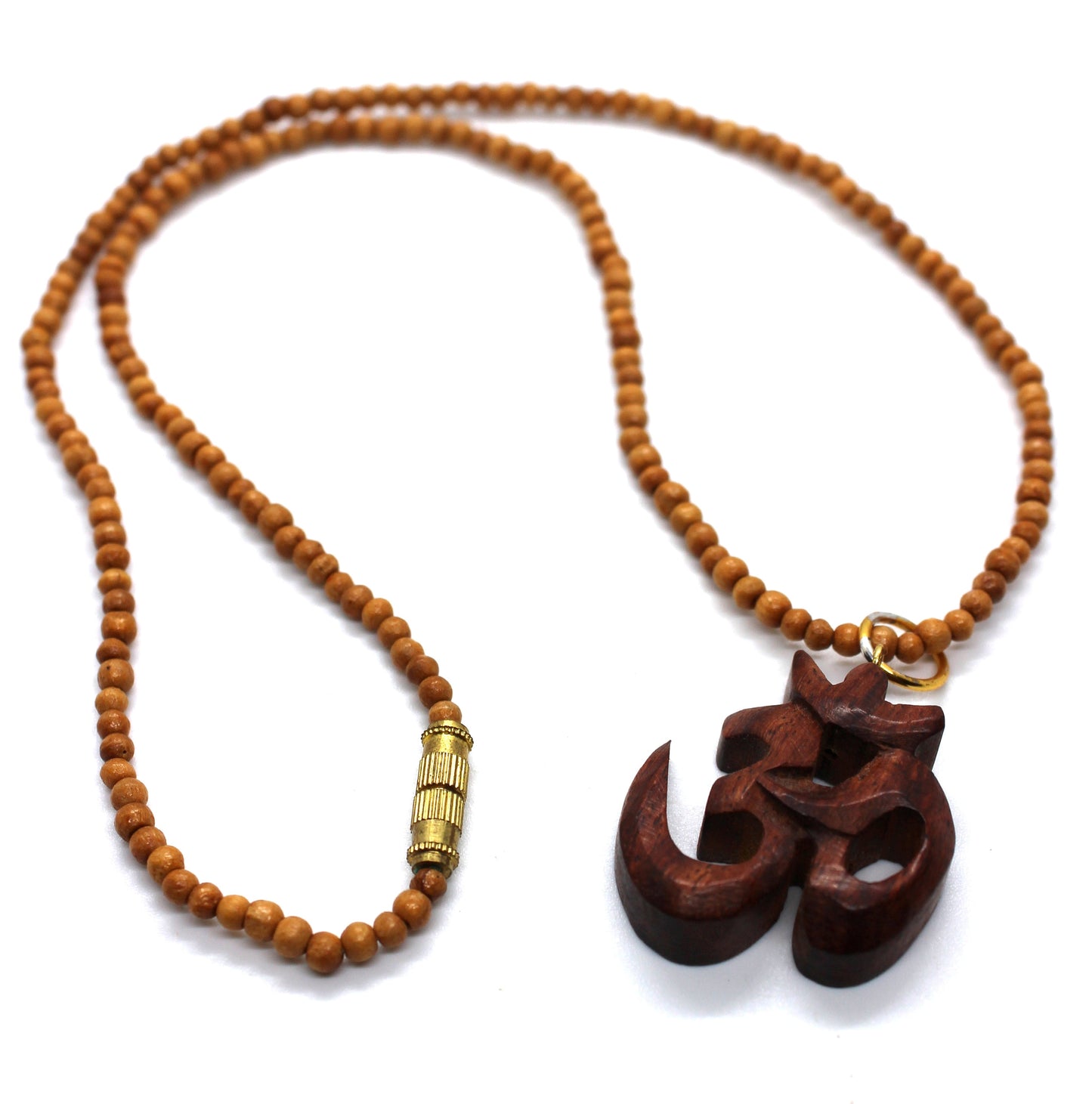 Wooden Om necklace - Om symbol necklace - Tibetan OM Choker - Yoga jewellery - Spiritual jewellery - Yoga necklace, Zen Gift Mantra Choker