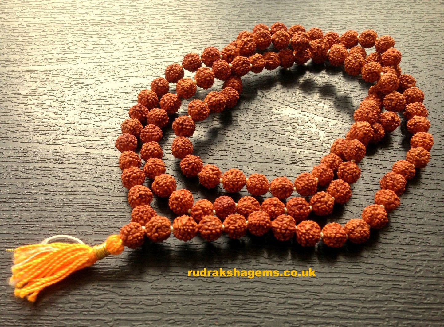 Rudraksha Om Rudraksh Japa Mala Rosary 108 +1 Bead Yoga Hindu PRAYER MEDITATION Raiki genuine 5 Mukhi Faces Indonesian Beads Energised