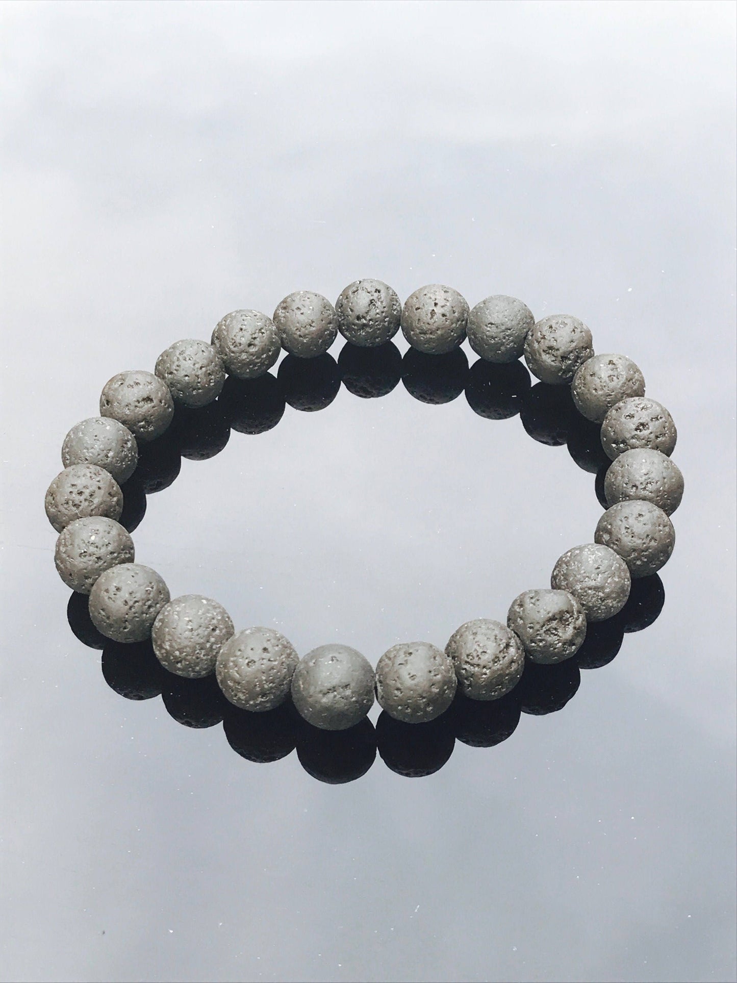 lava stone bracelet - lava rock gemstone bracelet - diffuser bracelet for aroma therapy oils- unisex beaded bracelet - porus beads