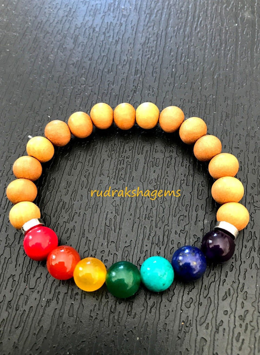 Chakra Bracelet, Bangle, Bracelet, Chakras, Crystals, Crystal Healing, Reiki, Healing, Gift for her, gift for friend, friendship Gift