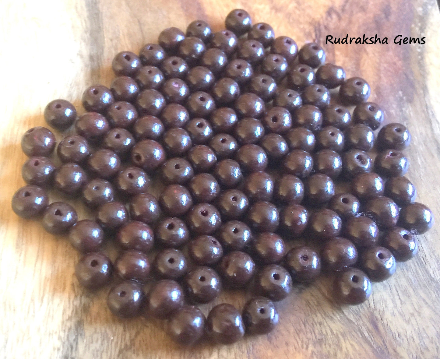 Rosewood Beads, 8 mm Round Beads, 33 Inch, Full strand, 108 Beads, Mala Beads Rose wood premium, rosary mala making yoga meditation Wooden