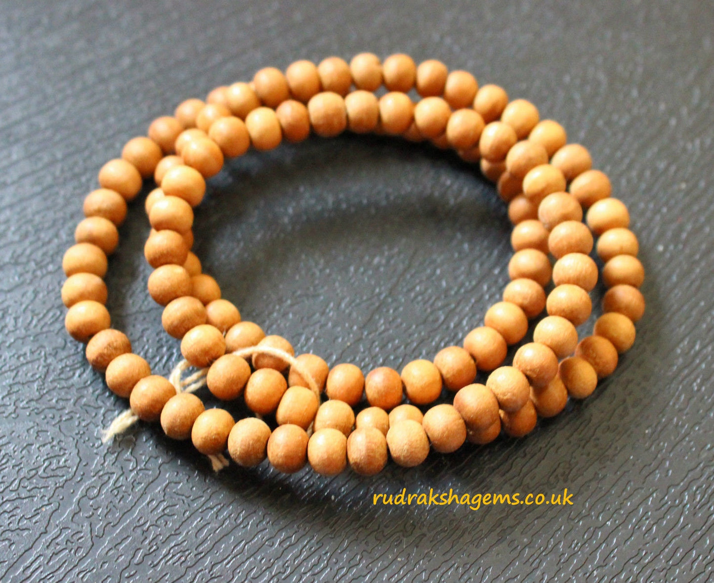 White Sandalwood loose beads - Natural Fragrant loose 108 beads - Prayer meditation Yoga mala beads - Pure untreated unpolished Sandal wood