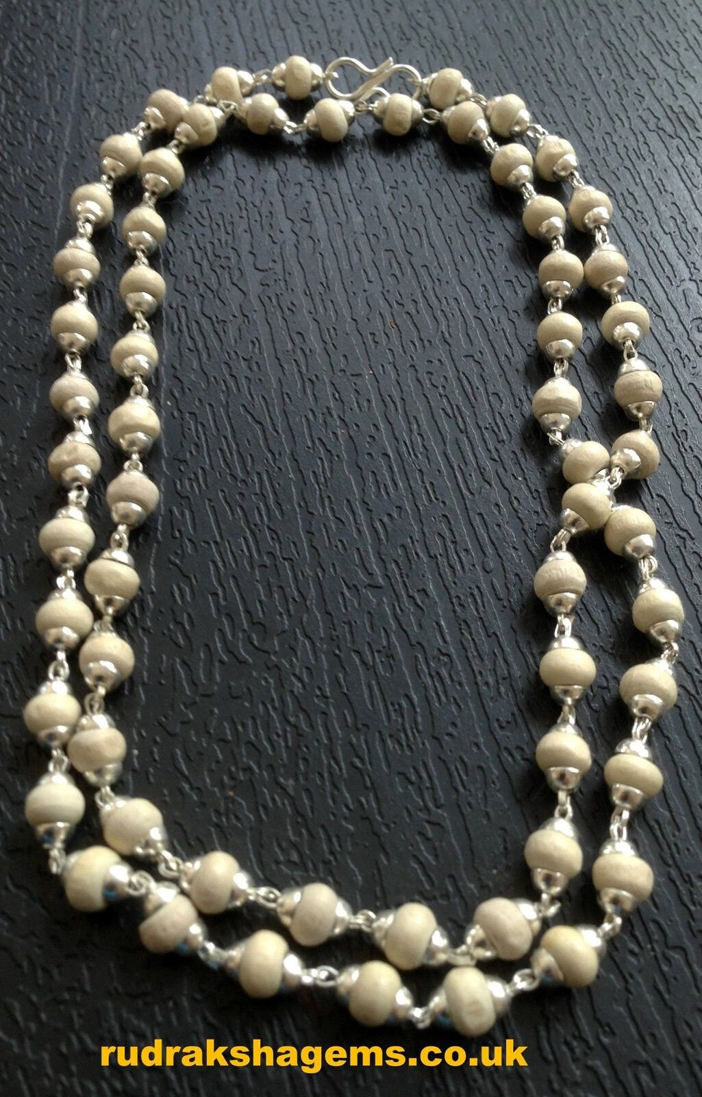Tulasi Krishna Seed Necklace - Tulsi Choker Kanthi Necklace - Tulsi Holy Basil seed - Tulsi with Silver Cap necklace - Wire Wrapped mala