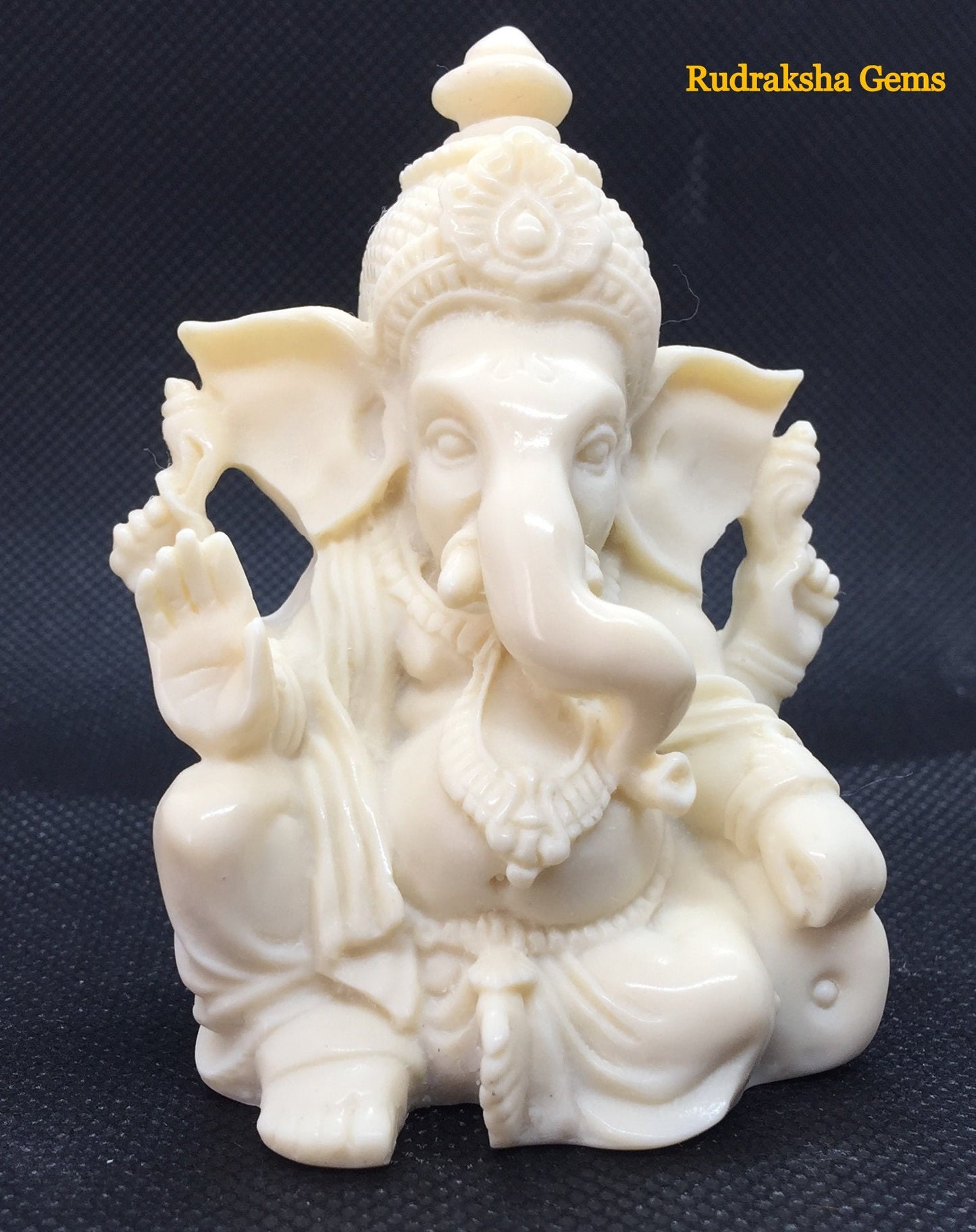 LORD GANESHA Beautiful Statue Hindu God Pooja Prayer Rare Pure, Intricately Detailed Statues, Ganesh God Meditation Decor, Pray, Yoga