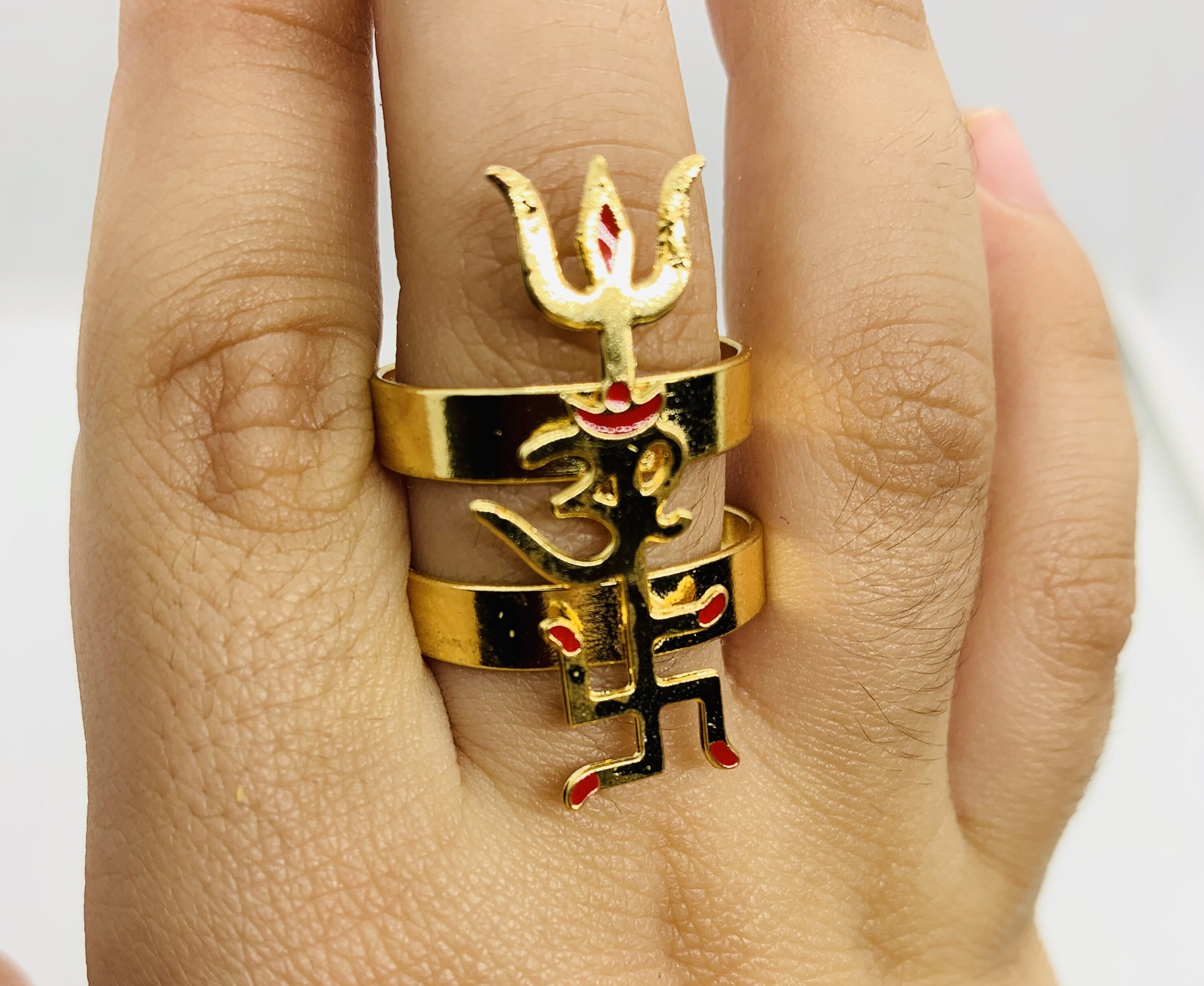 Trident Ring Shiv Trishul Brass Ringunique Ringantique - Etsy | Silver rings  handmade, Gold rings fashion, Rings for men