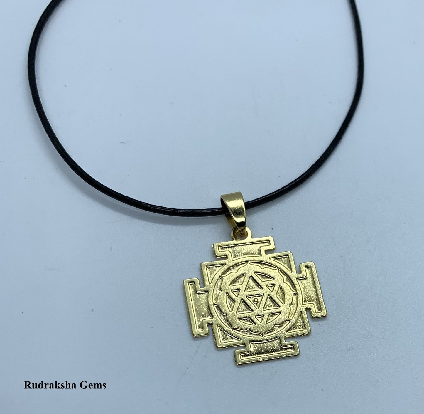Nav Durga brass pendant kali durga Adi Shakti maa, Sacred amulet, Yoga Meditation Necklace -Yantra Sacred Geometric Pendant Amulet.