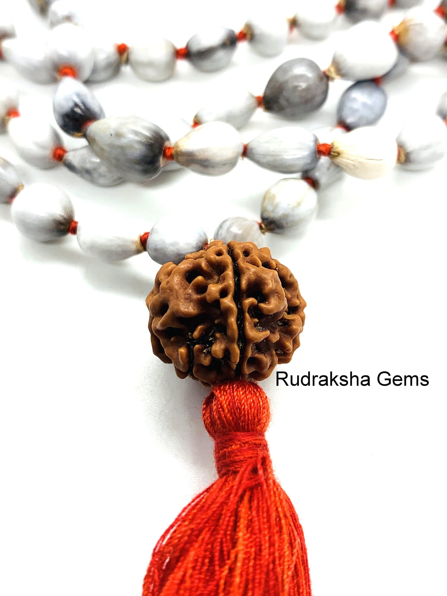 Vaijanti mala - Krishna japa Mala 108+1 Beads - Krishna vaijanti Japa Mala necklace- Rudraksha Guru bead, yoga meditation malah - Handmade