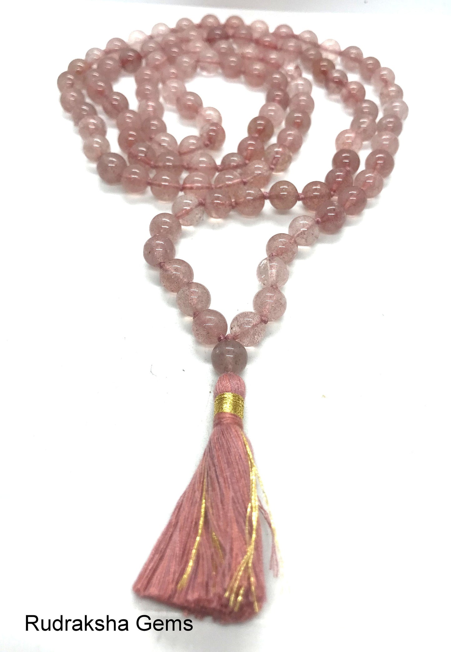 Pink Aventurine mala, 108 beads mala, 108 beads aventurine stone wrist mala yoga mala jewellery knotted, best quality beads beautiful mala