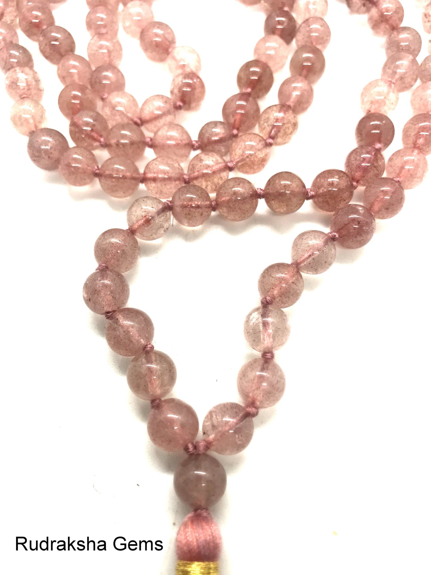 Pink Aventurine mala, 108 beads mala, 108 beads aventurine stone wrist mala yoga mala jewellery knotted, best quality beads beautiful mala