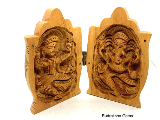 Hand Carved Wooden Folding Hands, Laxmi Ganesha Statue, Laxmi Statue, Ganesha Statue, Wooden Hindu Idol, Hindu God, Elephant God, Kali, Devi