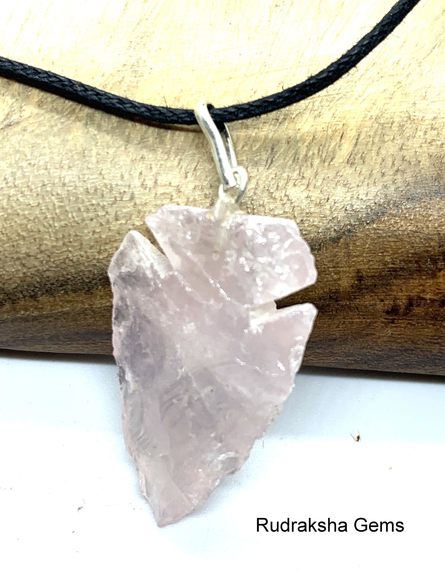 Rose Quartz Arrow head Pendant, Rose Quartz Arrowhead, Rose Quartz Necklace, Small cute Pendant, Boho Jewelry, Reiki Energy Charged Crystal