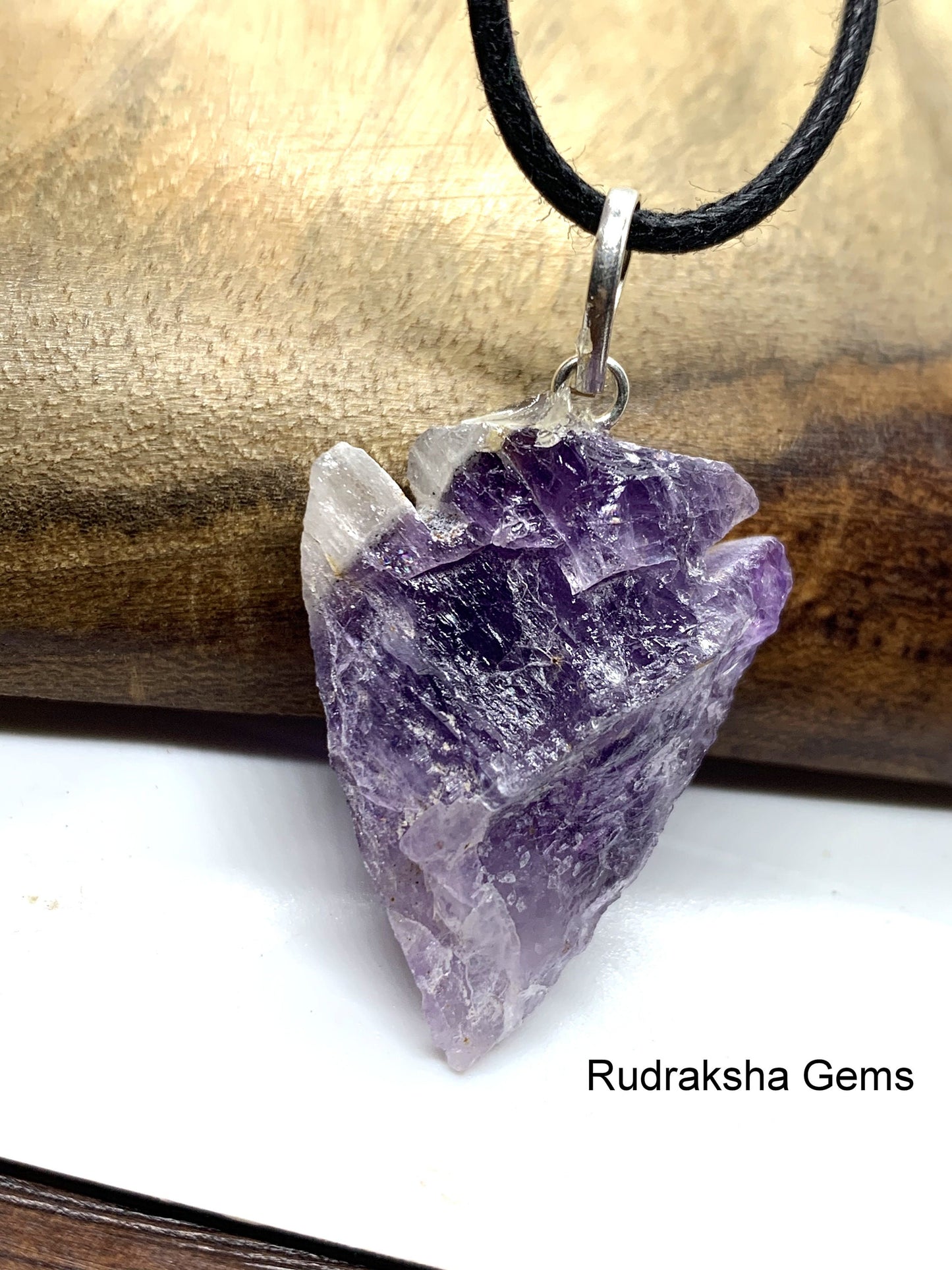 Amethyst Arrow head Pendant, Amethyst Arrowhead, Amethyst Necklace, SMALL CUTE Pendant, Boho Jewelry, Reiki Energy Charged Crystal