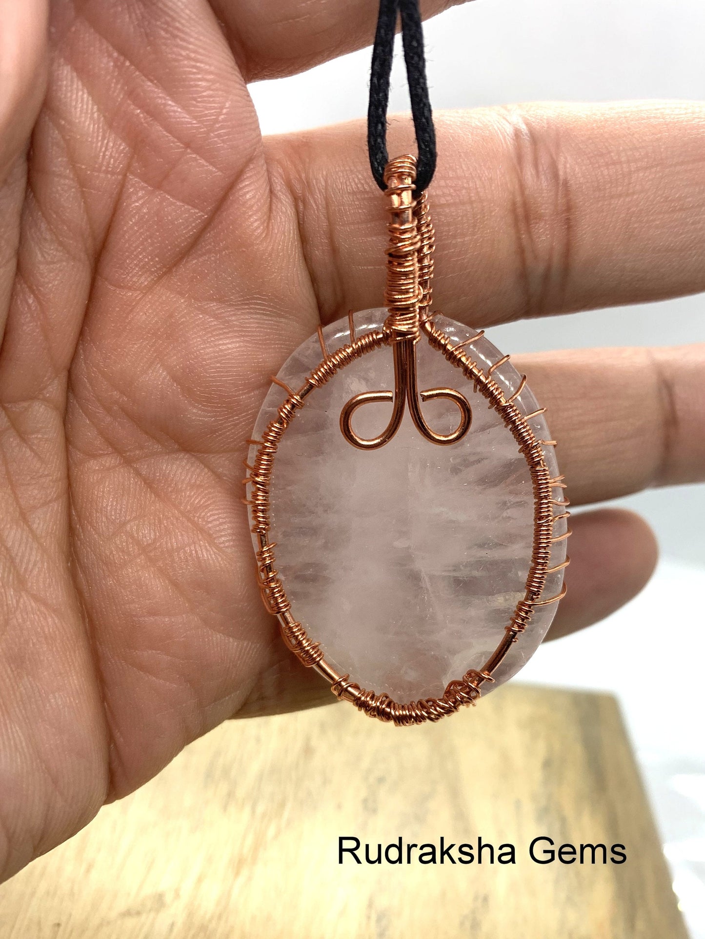 Copper Wire Wrapped Tree of life Rose Quartz Necklace, Rose Quartz Pendant, Rose Quartz tree of life copper Wrap, Rose Quartz Jewelry, Love