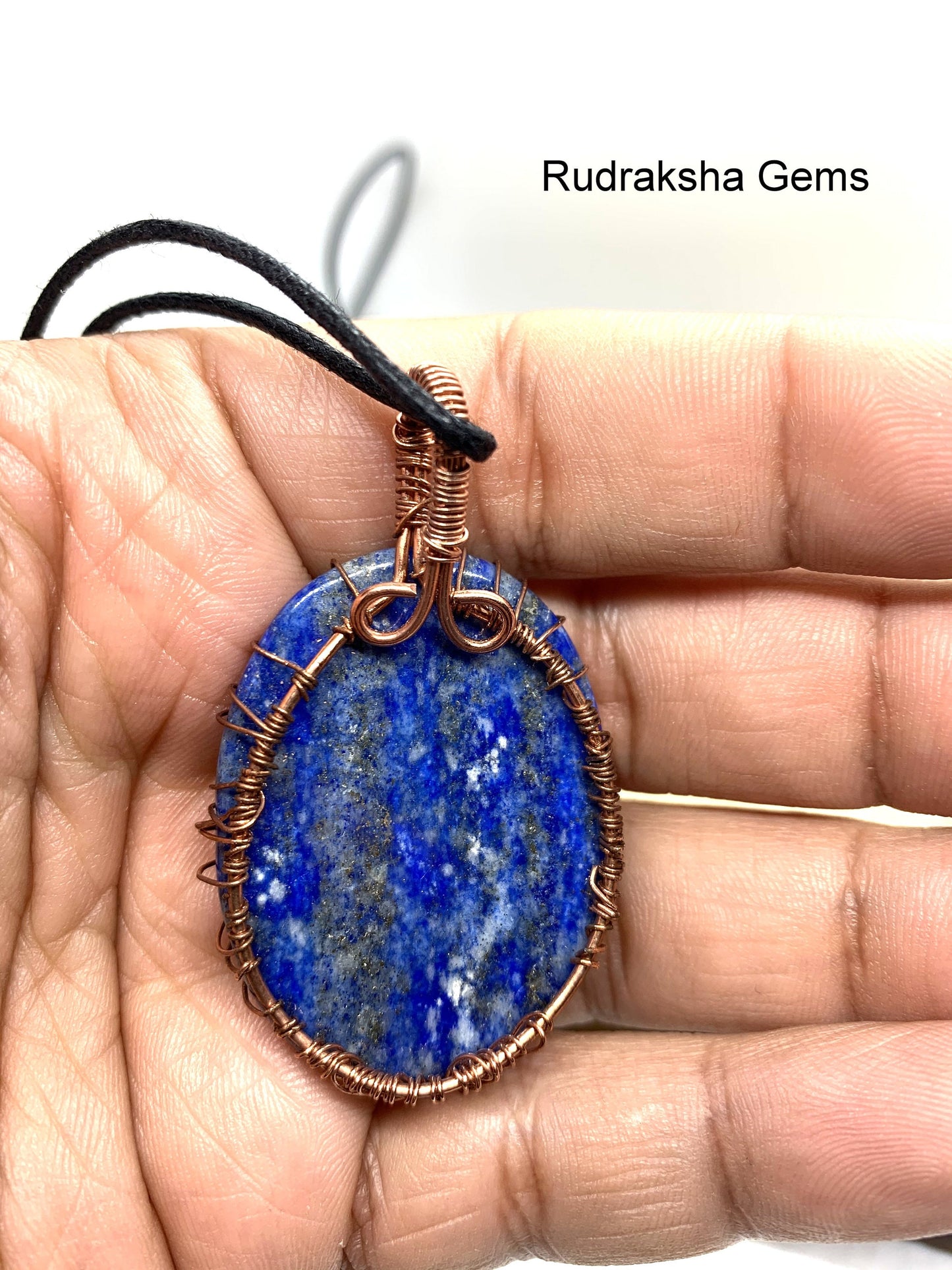Lapis lazuli necklace, Tree of Life Copper wire wrapped Crystal necklace, lapis lazuli pendant Gemstone necklace crystal Meditation crystal