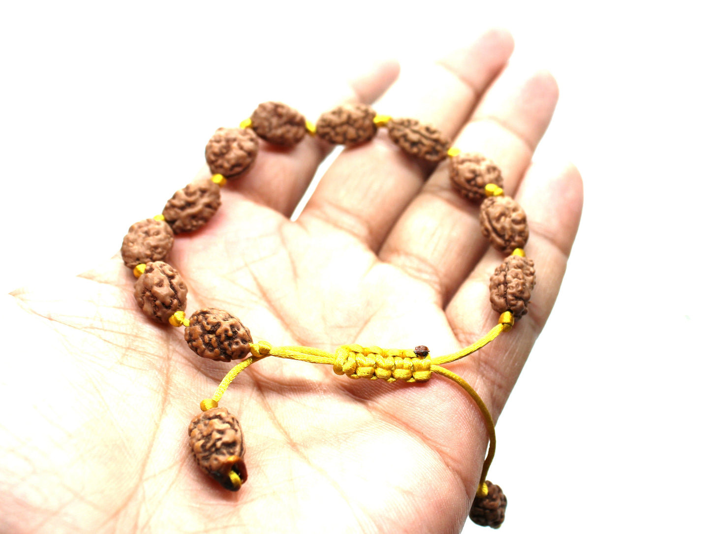 Two Mukhi Bracelet, 2 Mukhi Rudraksha Bracelet, Yoga Gifts, Handmade Armlet, Stretch cord Bracelet, 2 Face Indonesian Rudraksha Bracelet