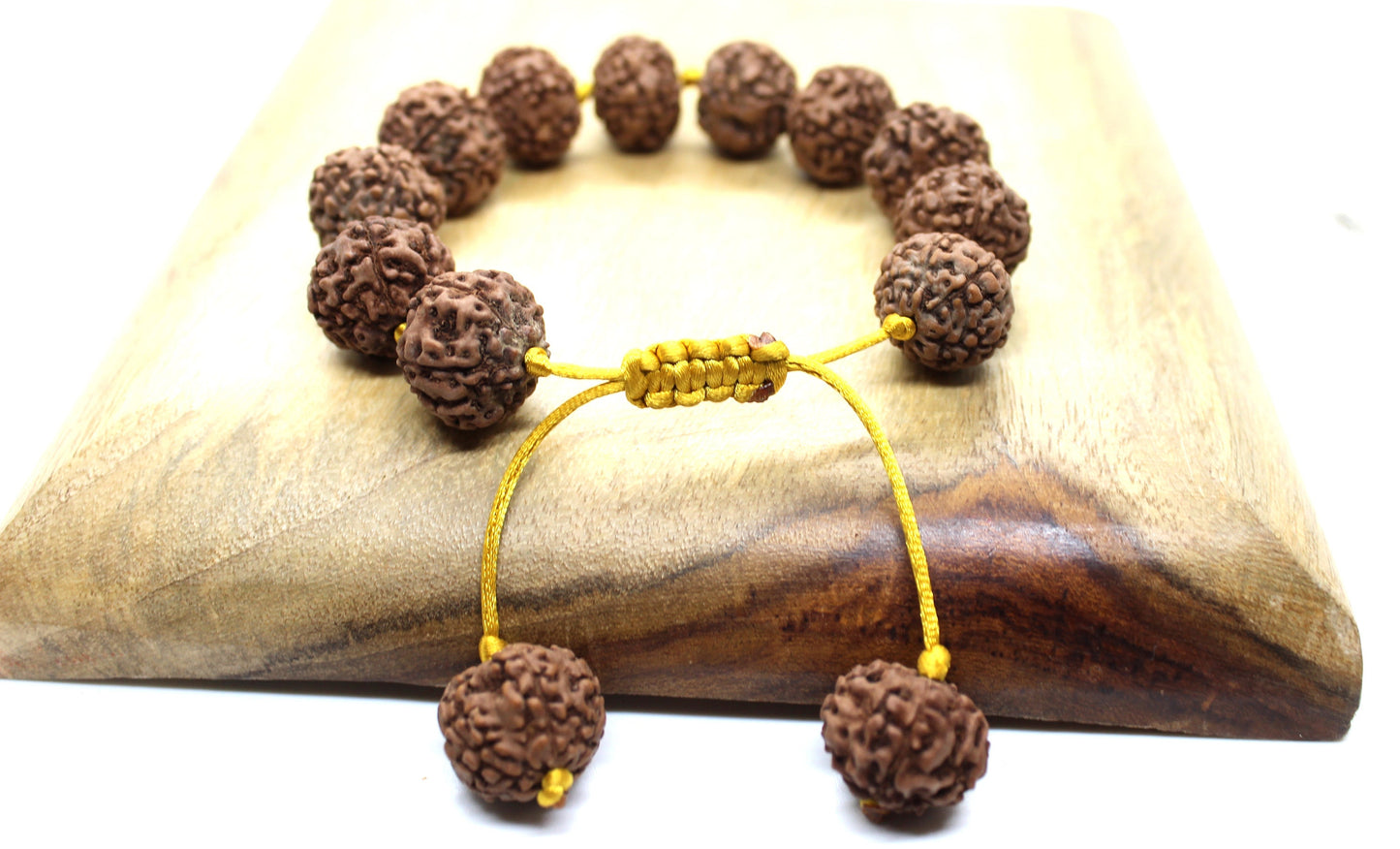Six Mukhi Bracelet, 6 Mukhi Rudraksha Bracelet, Yoga Gifts, Handmade Armlet, Stretch cord Bracelet, 6 Face Indonesian Rudraksha Bracelet