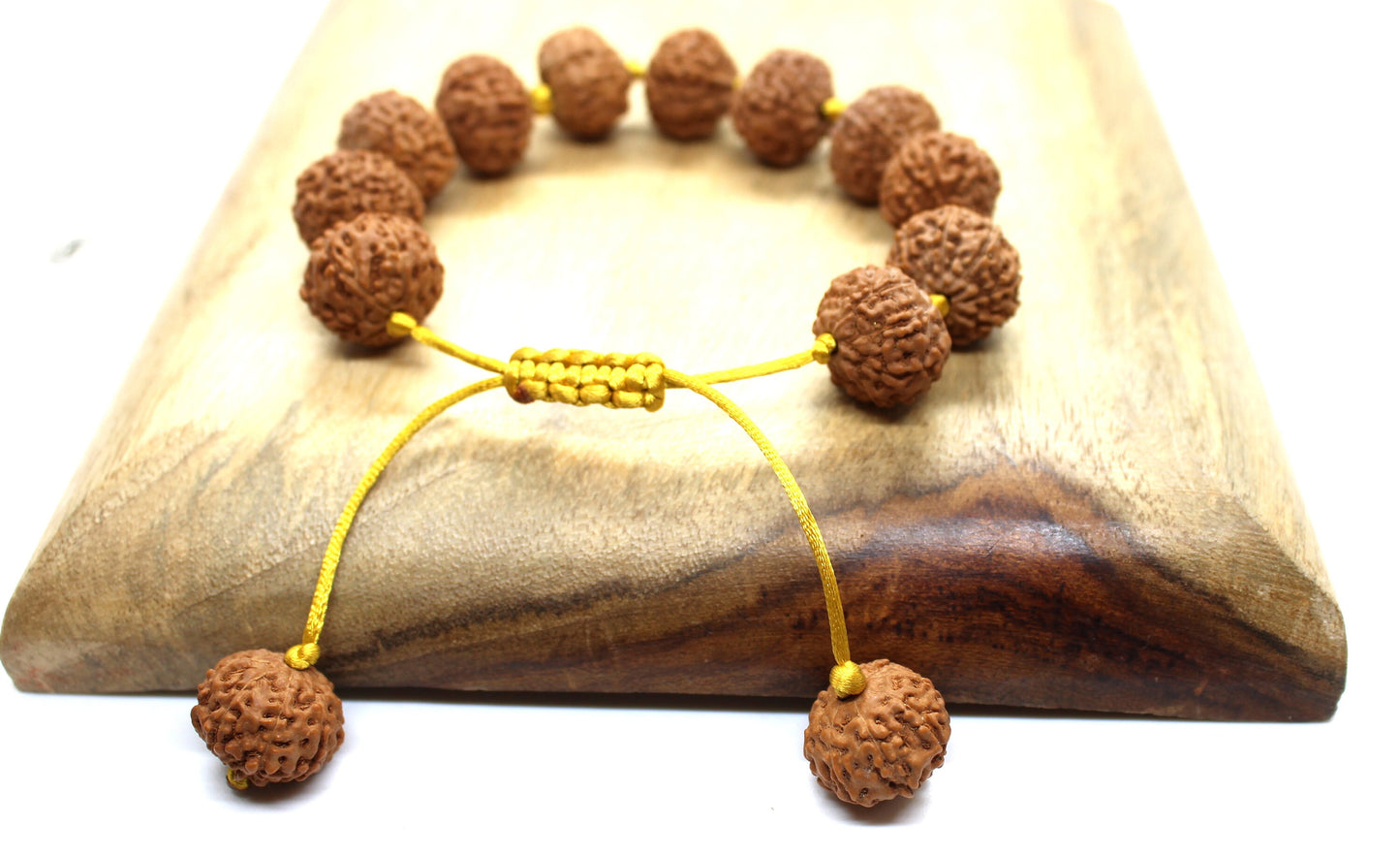 Eleven Mukhi Bracelet, 11 Mukhi Rudraksha Bracelet, Yoga Gifts, Handmade Armlet Stretch cord Bracelet, 11 Face Indonesian Rudraksha Bracelet