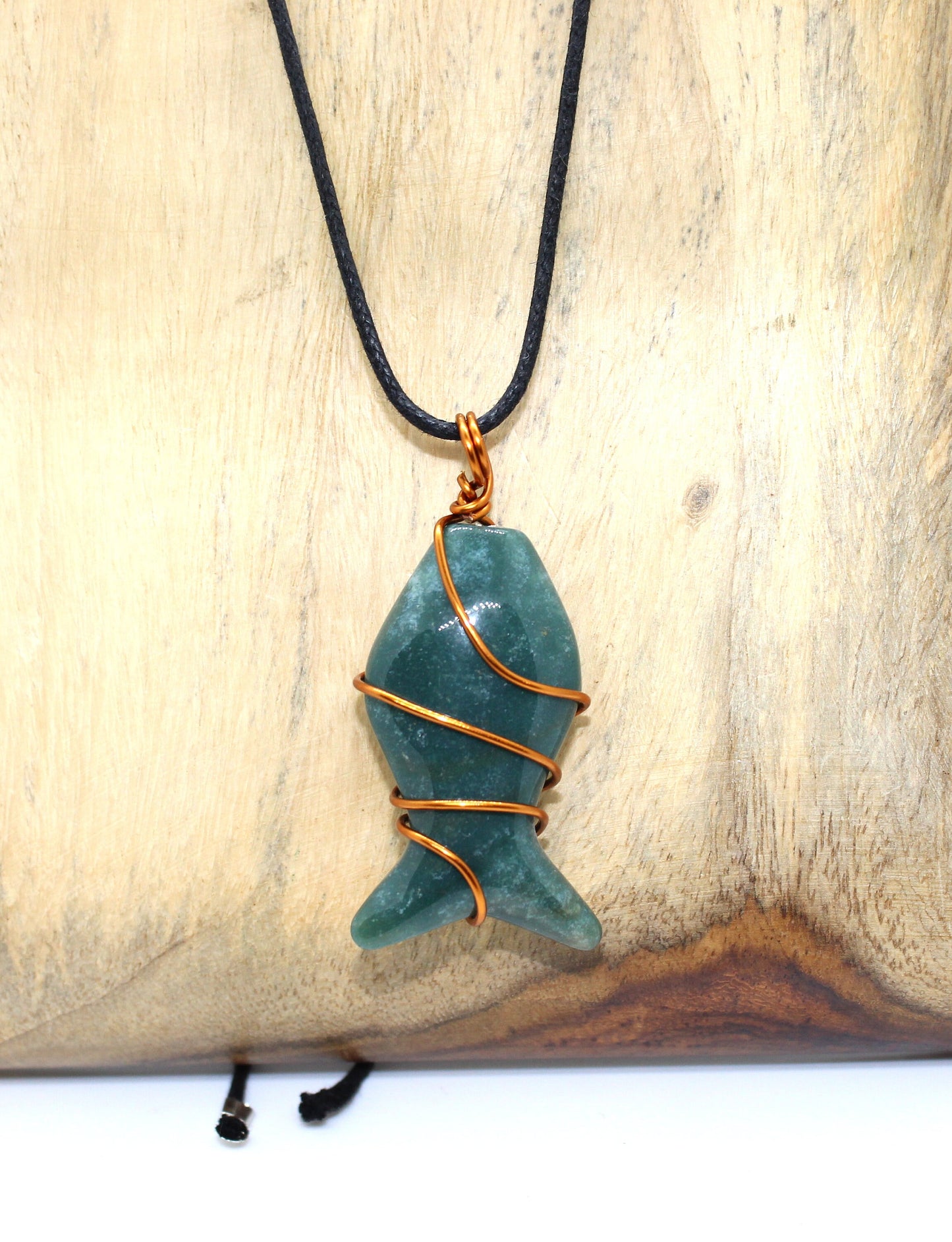 Real Green Jade Fish Necklace, Fish Crystal Pendant, Jadeite Amulet, Healing Gift Men Women