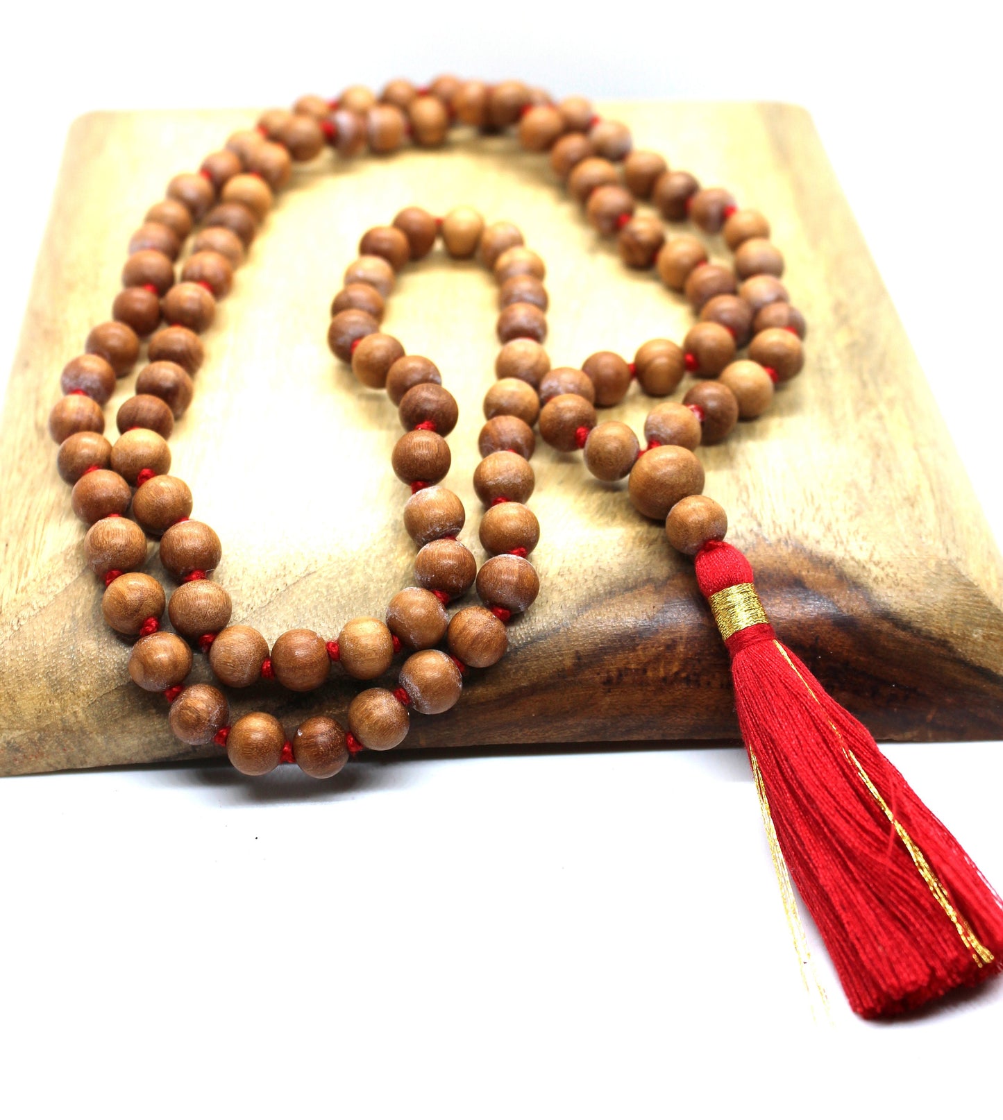 Sandalwood mala 6mm 8 mm 108 rosary, sandalwood japa mala necklace, mens necklace, wood bead, hindu meditation buddhist tibetan prayer beads