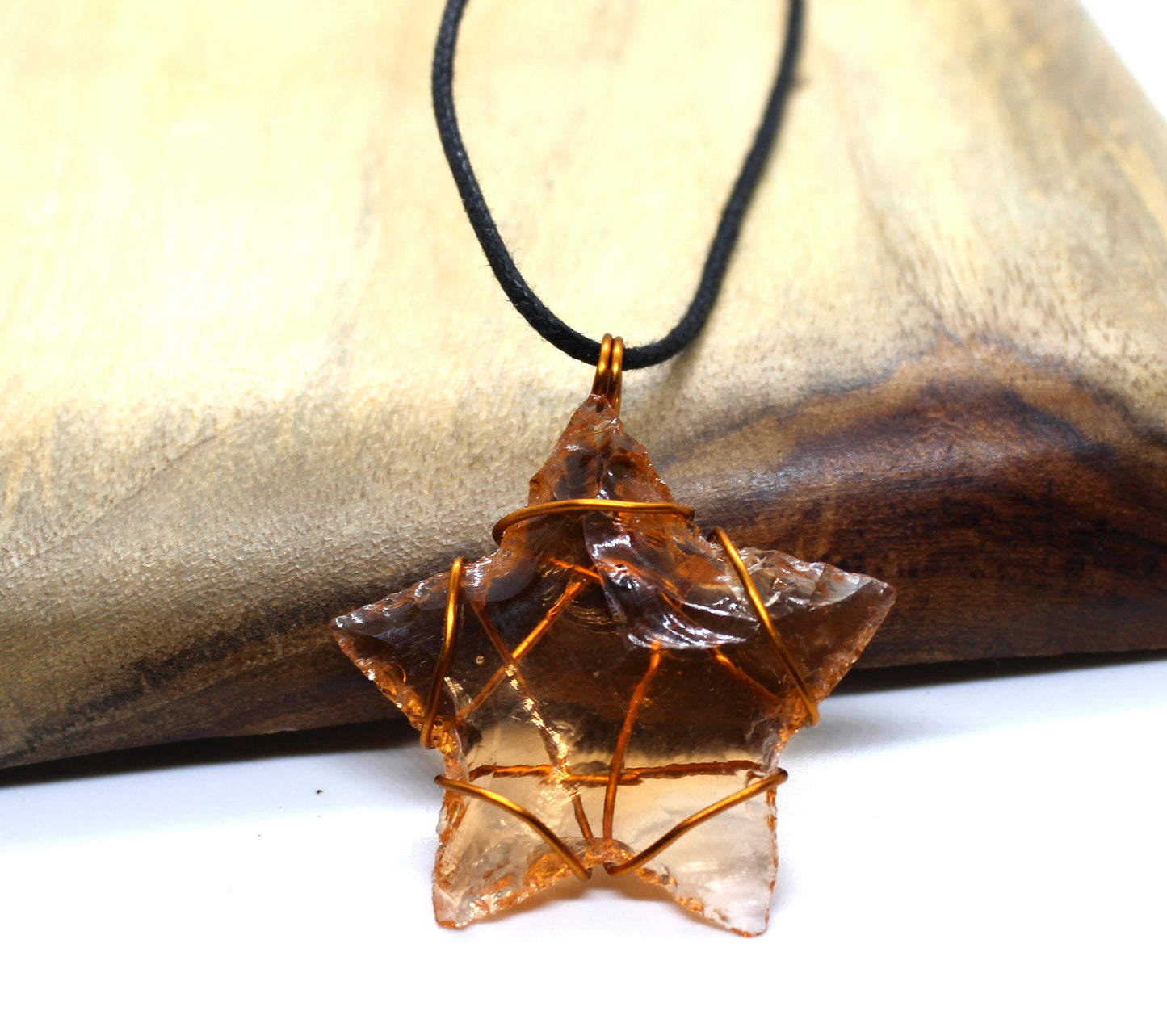 Star necklace . necklace , jewelry , summer necklace Beautiful Handmade COLORED QUARTZ Star Pendant / Heart / Love / Anniversary / Xmas