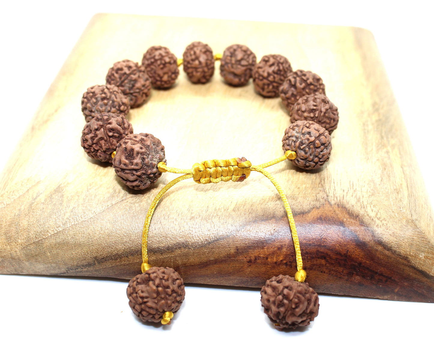 Six Mukhi Bracelet, 6 Mukhi Rudraksha Bracelet, Yoga Gifts, Handmade Armlet, Stretch cord Bracelet, 6 Face Indonesian Rudraksha Bracelet