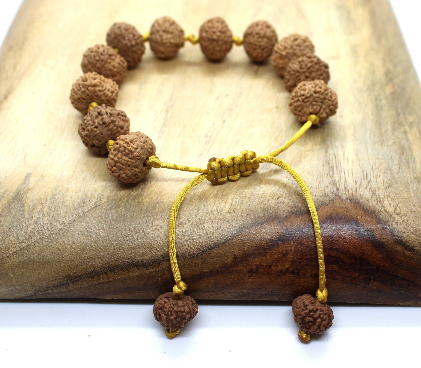 Eight Mukhi Bracelet, 8 Mukhi Rudraksha Bracelet, Yoga Gifts, Handmade Armlet, Stretch cord Bracelet, 8 Face Indonesian Rudraksha Bracelet