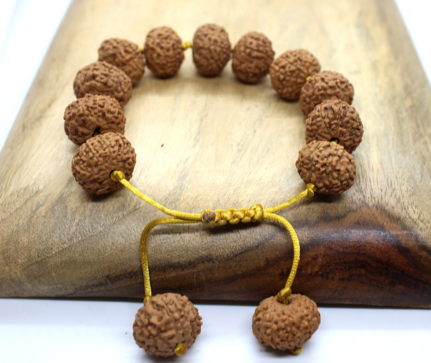 Ten Mukhi Bracelet, 10 Mukhi Rudraksha Bracelet, Yoga Gifts, Handmade Armlet, Stretch cord Bracelet, 10 face Indonesian Rudraksha Bracelet