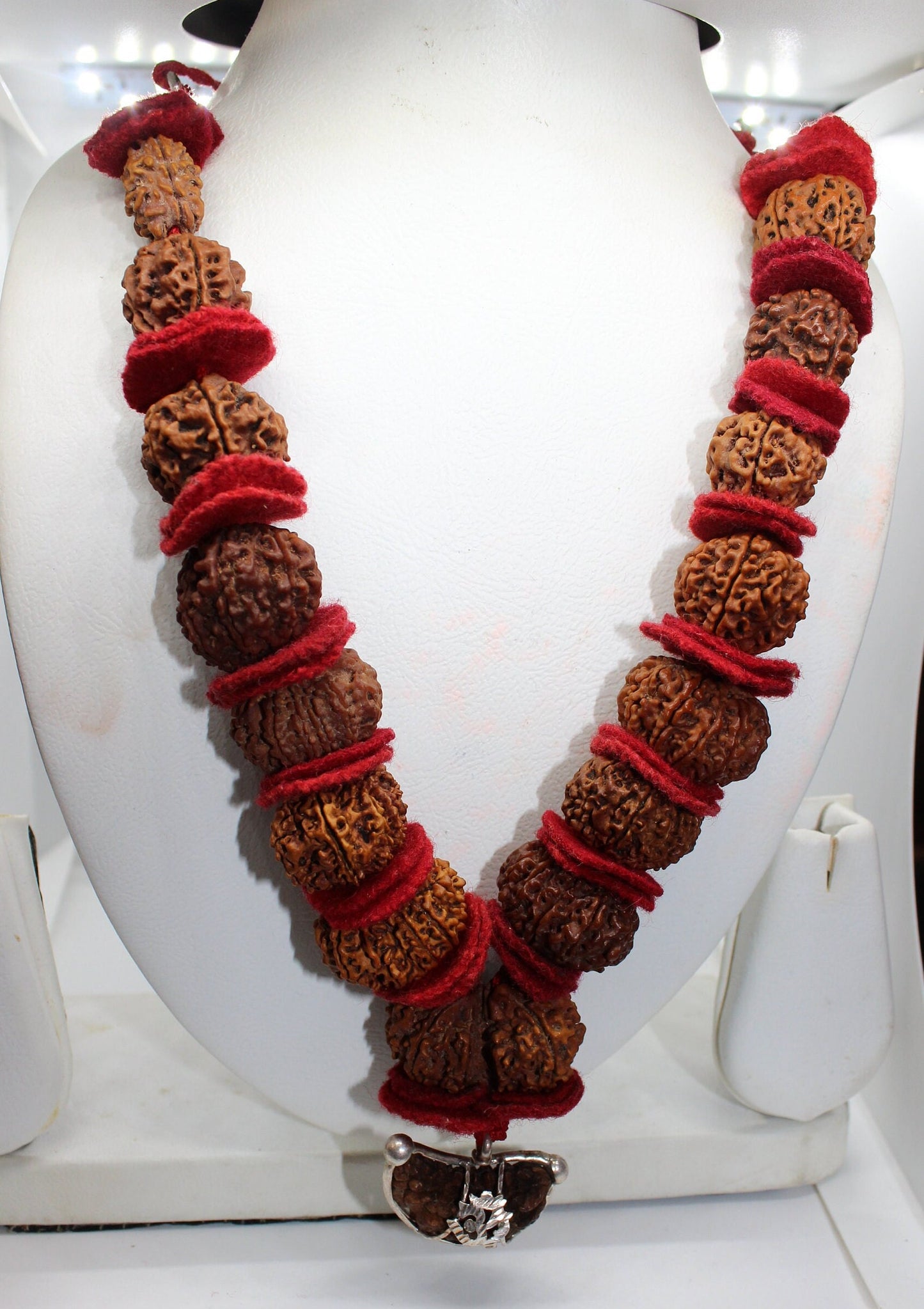 Nepalese Beads Sidha Mala, 1 to 14 Mukhi Rudraksha, Siddha Sidh NEPAL Beads Certified, Rudraksh Mala Necklace, Genuine Beads knotted mala