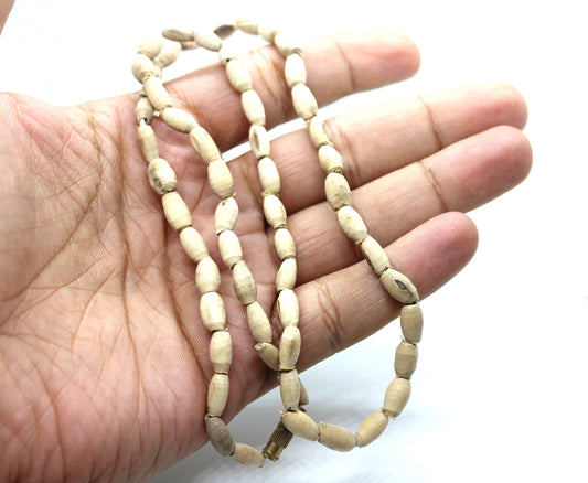 Tulsi mala double round, handmade tulsi basil necklace, double round tulsi seed necklace Choker, tulsi krishna necklace mala Jewelry