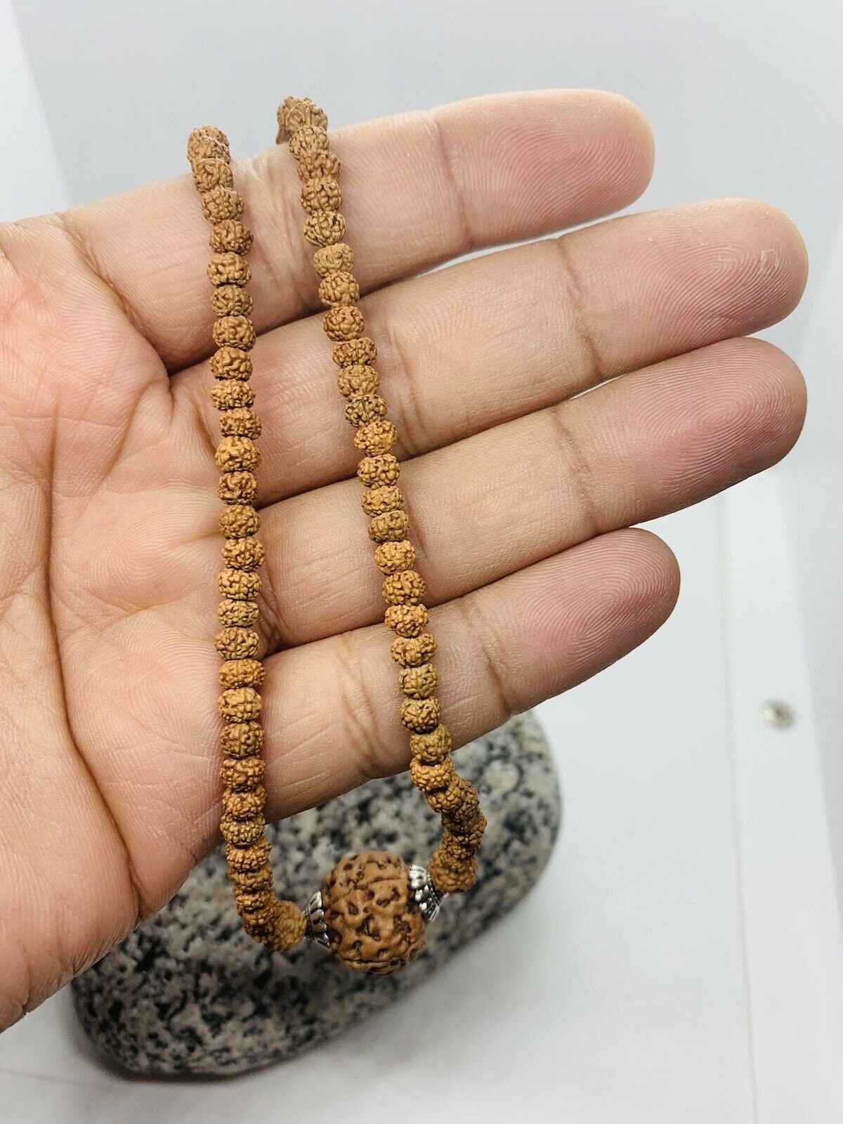 Rudraksha choker necklace - Spiritual jewelry - 5 Mukhi Rudraksha - Natural seed - Chakra balance jewelry Necklace - Meditation/Protection