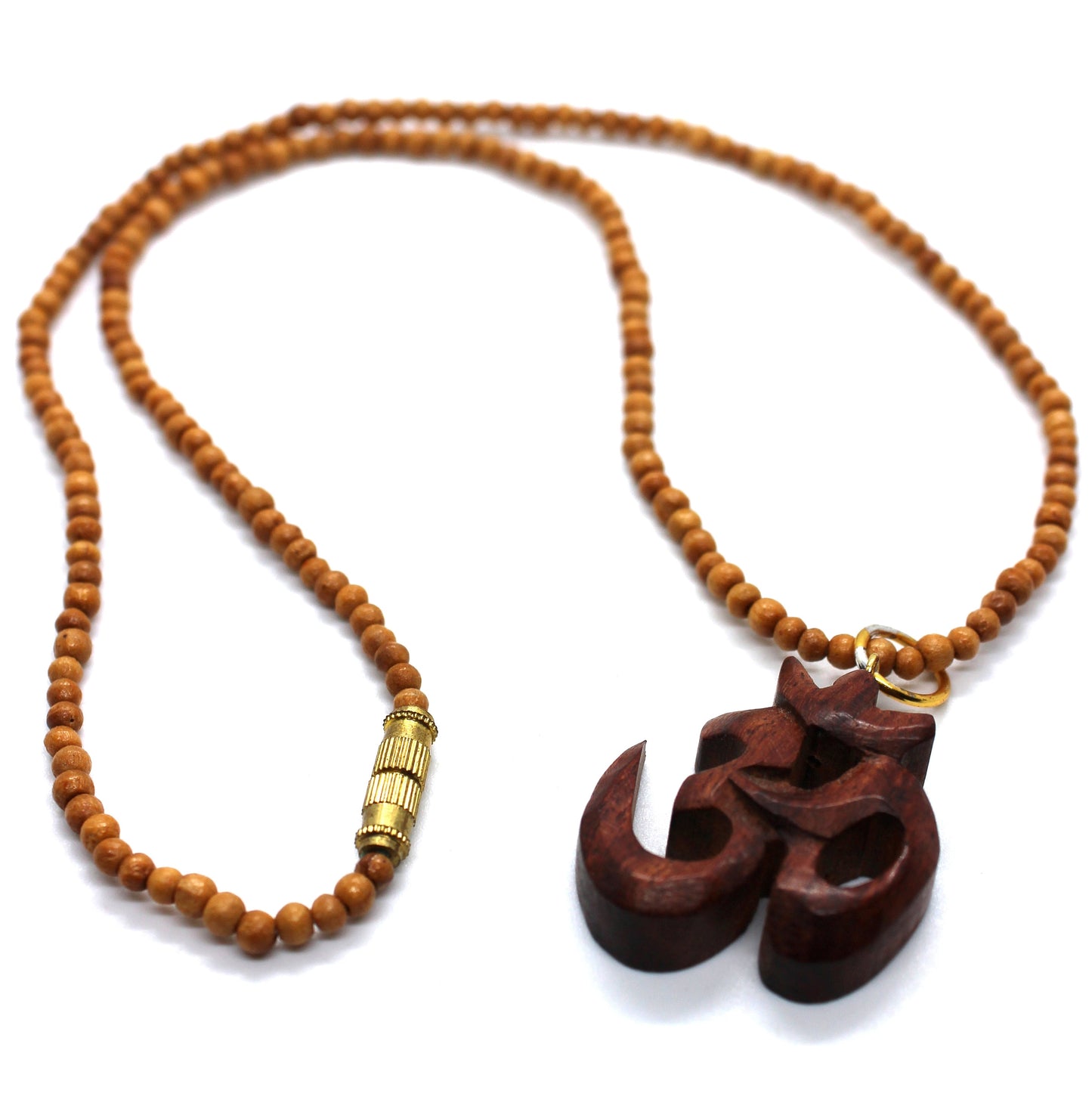 Wooden Om necklace - Om symbol necklace - Tibetan OM Choker - Yoga jewellery - Spiritual jewellery - Yoga necklace, Zen Gift Mantra Choker